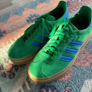 Adidas Women’s Green and Blue Sneakers